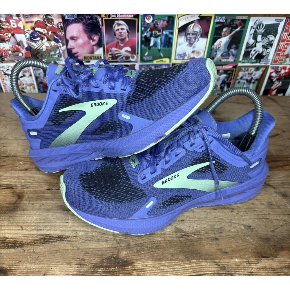 Brooks Womens Launch 9 1203731B525 Running Shoes Sneakers Size 6.5 Blue Purple
